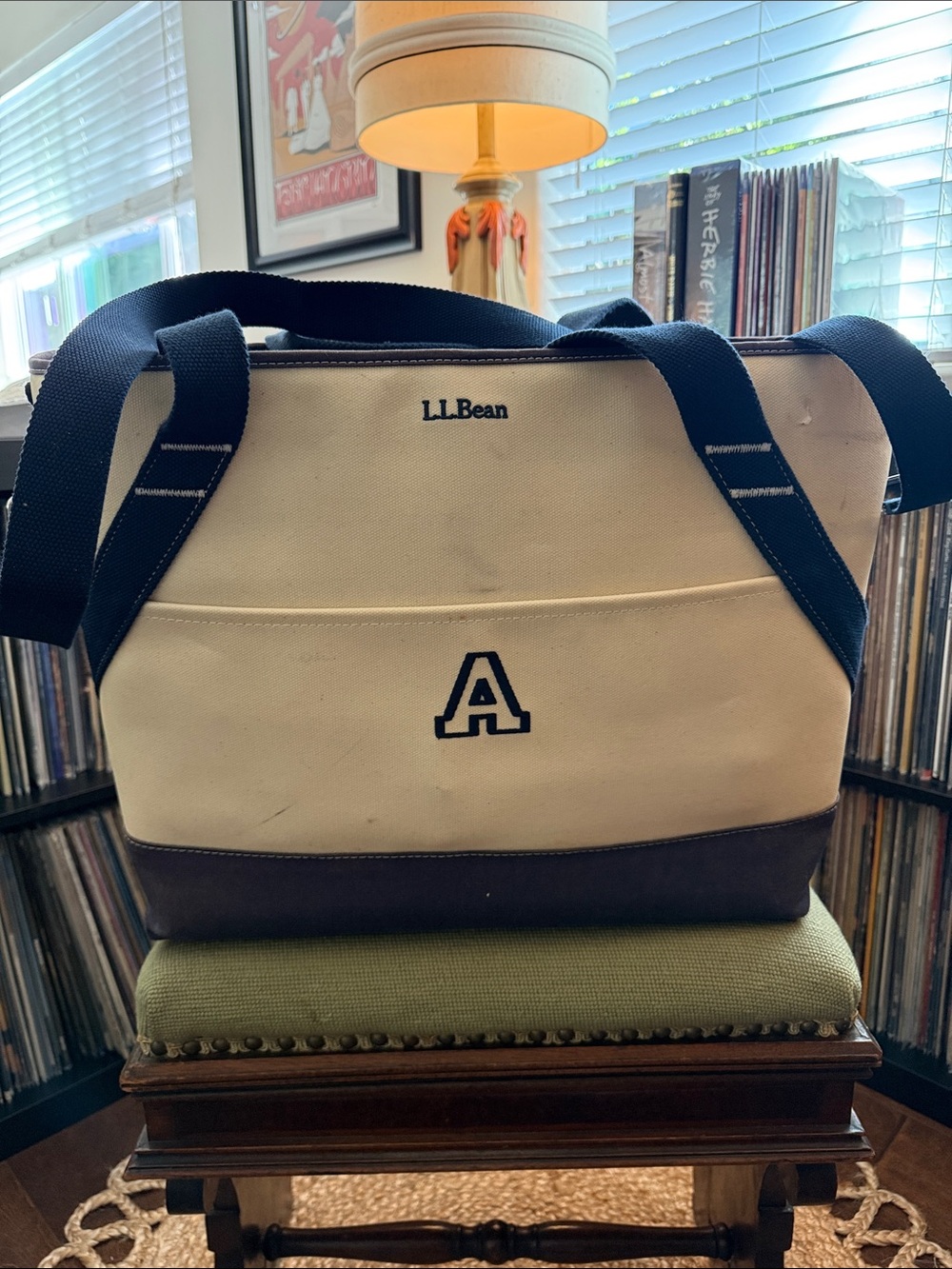 LL Bean Large Nor’easter Insulated Boat Tote Preppy Nantucket Montauk Cooler Bag